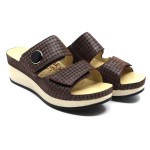 Vital slipper bruin leder 181477